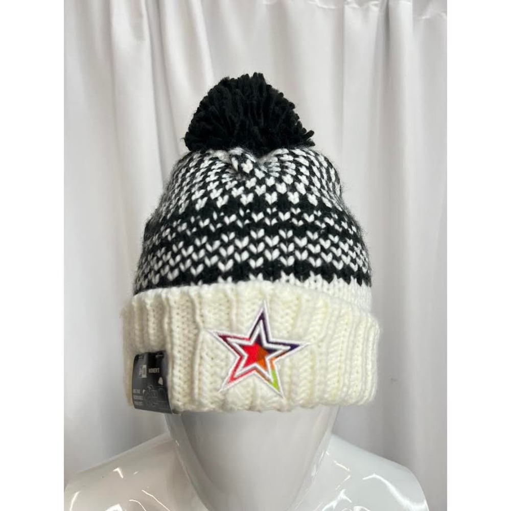 NEW! New‎ Era Women's Black/White Dallas Cowboys Knit Hat